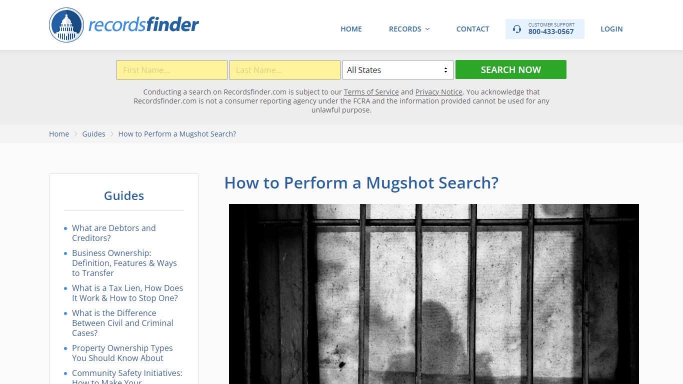 A Mugshot Search: 8 Ways to Find Your Past and Current Mugshots